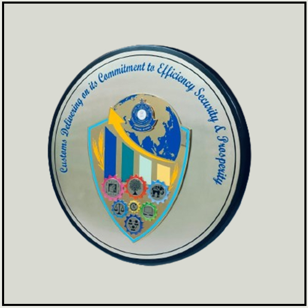 Brass Etching Silver Medallion